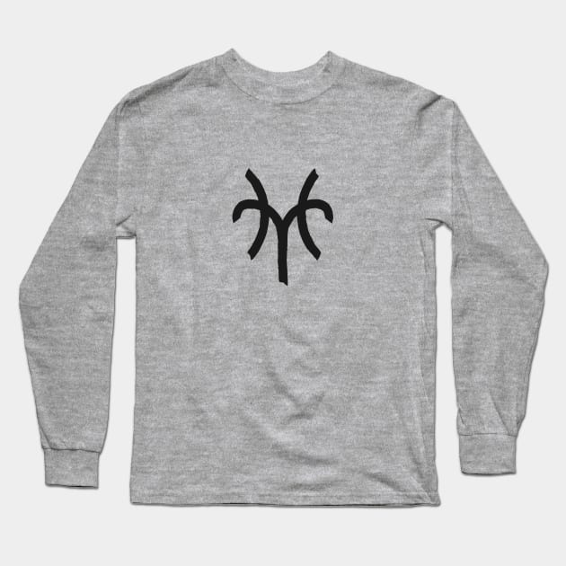 Aries and Pisces Double Zodiac Horoscope Signs Long Sleeve T-Shirt by Zodiafy